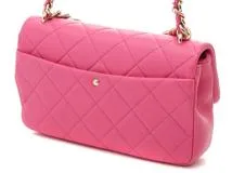 CHANEL シャネル　マトラッセ23 チェーンショルダー ピンク/GP ラムスキン　433