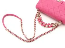 CHANEL シャネル　マトラッセ23 チェーンショルダー ピンク/GP ラムスキン　433