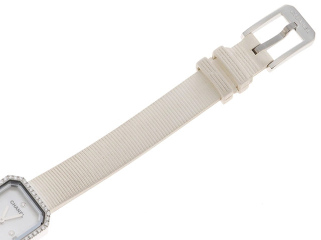 CHANEL シャネル 腕時計 レディース プルミエール H2433 シェル文字盤 ダイヤモンドベゼル  ステンレススチール ラバー 2147100461633【430】