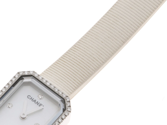 CHANEL シャネル 腕時計 レディース プルミエール H2433 シェル文字盤 ダイヤモンドベゼル  ステンレススチール ラバー 2147100461633【430】