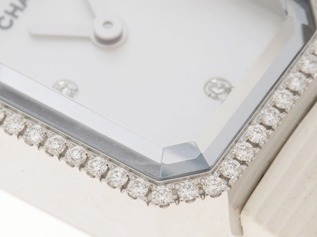 CHANEL シャネル 腕時計 レディース プルミエール H2433 シェル文字盤 ダイヤモンドベゼル  ステンレススチール ラバー 2147100461633【430】