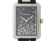 CHANEL シャネル 腕時計 ボーイフレンド ウォンテッド ドゥ シャネル H7470 ブラック文字盤  ステンレススティール/カーフ クォーツ【472】SJ