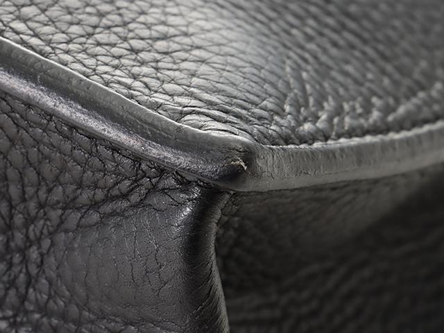 HERMES エルメス サックアデペッシュ38 マチ2 ブラック/トリヨン/SV