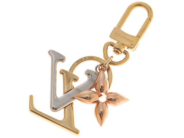 Louis Vuitton LV New Wave Key Holder M68449 Keyring (Gold,Silver