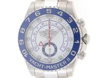 2017年9月並行品 ROLEX ロレックス 腕時計 ヨットマスターII 116680 ホワイト文字盤 ステンレス ベンツ針 自動巻【433】SJ