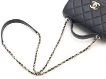 CHANEL　シャネル　ビジネスアフィニティ スモール２ＷＡＹバック ネイビー/ＧＰ キャビア　【437】