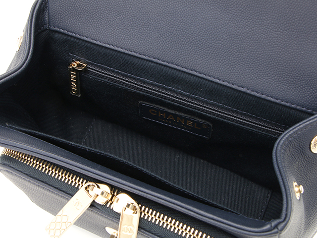 VINTAGE シャネル ビジネスアフィニティ スモール ネイビー ビジネスアフィニティ CHANEL(シャネル) - 海外通販のBUYMA