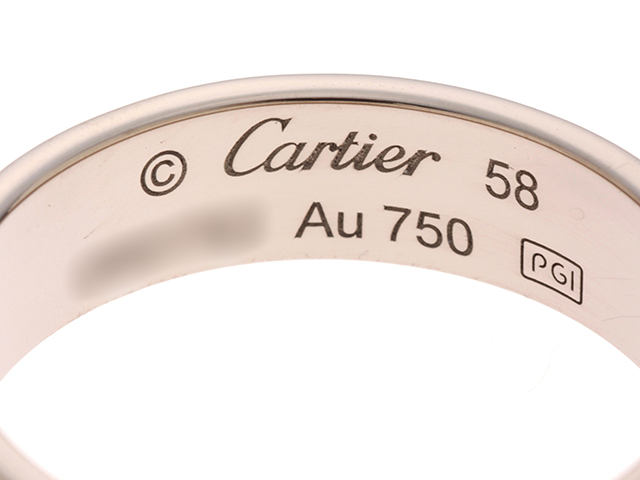 Cartier　カルティエ　ラブリング　ホワイトゴールド　＃58　B4084758　【430】2147100468441