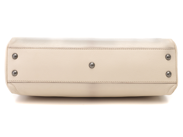 FENDI フェンディ ピーカブー 8BN211 アイボリー ズッカ レザー【430  