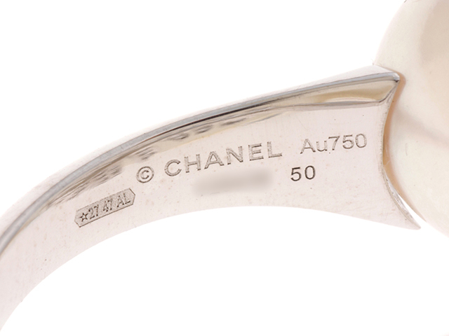 CHANEL シャネル プリュムドゥR J10831 WG P D0.47ct 4.6g ＃50
