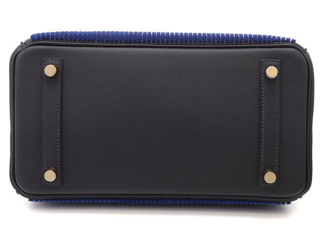HERMES エルメス バーキン25コート ア コート キャバン/ブルー