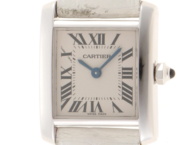 Cartier カルティエ タンクフランセーズSM 802520CD SS/レザー 