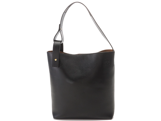 LOEWE ロエベ アシンメトリック 387.95.N92 ブラック レザー【430