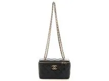 CHANEL　シャネル　マトラッセ チェーンバニティ　ブラック/GP ラムスキン　AP3104 B09785 9430　2147100476606　【437】