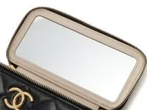 CHANEL　シャネル　マトラッセ チェーンバニティ　ブラック/GP ラムスキン　AP3104 B09785 9430　2147100476606　【437】