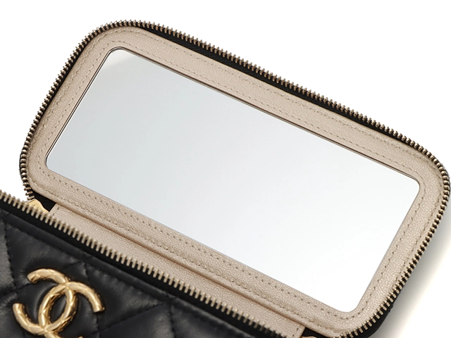 CHANEL　シャネル　マトラッセ チェーンバニティ　ブラック/GP ラムスキン　AP3104 B09785 9430　2147100476606　【437】