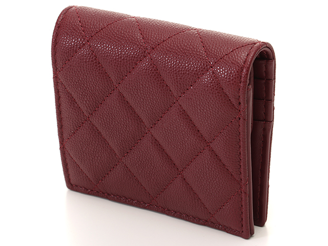 【最終値下げ】CHANEL ボルドー　マトラッセ　財布　ミニ財布　ケース 楽天市場】【財布】CHANEL シャネル ブリリアント マトラッセ 2つ折