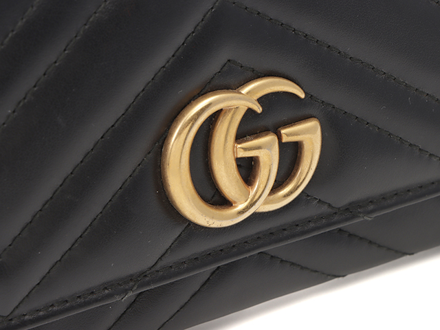 GUCCI グッチ GGマーモント コンチネンタルウォレット 長財布