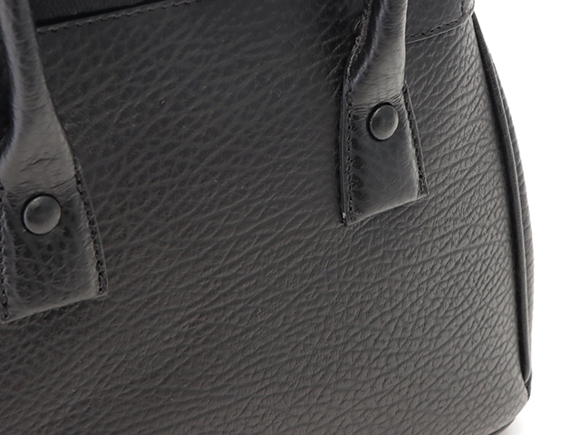 MAISON MARGIELA メゾン・マルジェラ 5AC スモール ドローストリング2WAYバッグ ブラック カーフ/キャンバス【432】2147100482638