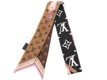 LOUIS VUITTON ルイ・ヴィトン　スカーフ　バンドーBB･アルティメット　シルク　ノワール　　M76676【472】H