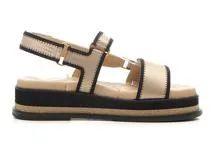 CHANEL 36 ベージュ・黒 ストラップサンダル CHANEL 36 ベージュ・黒 ストラップサンダル CHANEL 36 ベージュ・黒