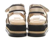 CHANEL　シャネル　サンダル　レディース36　ベージュ　ファブリック/レザー　G32676　2147100490640　【432】