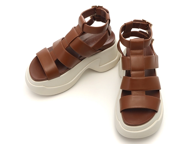 マルニMARNI 厚底サンダル ブラウン 37インチ - メルカリ