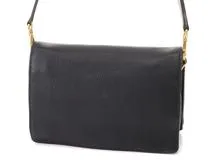 PRADA プラダ ショルダーバッグ レザー ブラック ゴールド金具