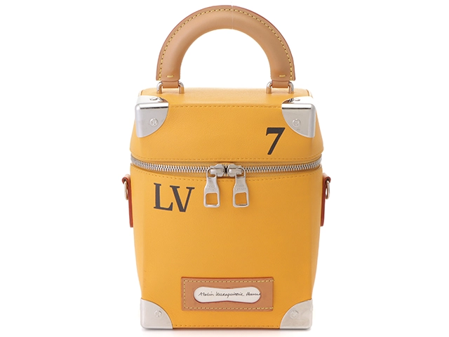 LOUIS VUITTON　ルイヴィトン　ヴェルティカル・ボックス　トランク　M59666　レザー/サフラン【472】KS