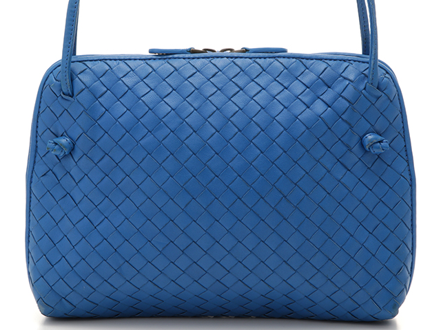 BOTTEGA VENETA ボッテガ・ヴェネタ イントレチャート ノディーニ ブルー レザー 245654【432】2147100498660  の購入なら「質」の大黒屋（公式）