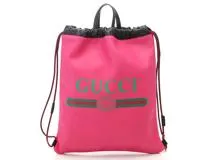 GUCCI グッチ ロゴプリント スモールドローストリング バック