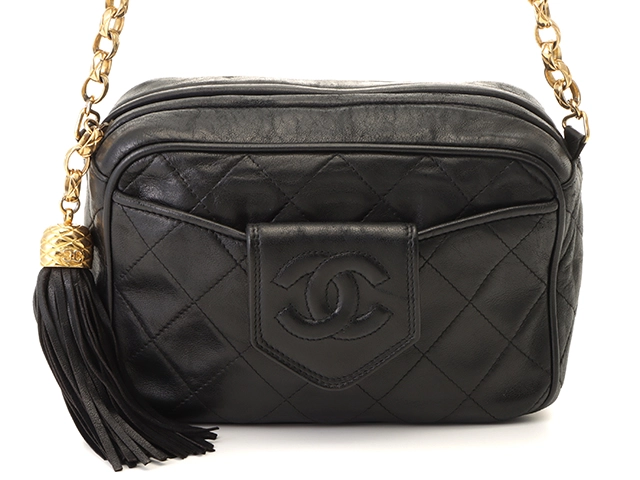 CHANEL シャネル マトラッセタッセルチェーンショルダー ブラック／ＧＰ ラムスキン【430】2147100501070  の購入なら「質」の大黒屋（公式）