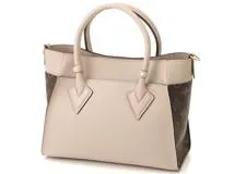 LOUIS VUITTON　ルイ・ヴィトン　オンマイサンドPM　モノグラム/カーフ　グレージュ　M57729　【436】　2147100501209