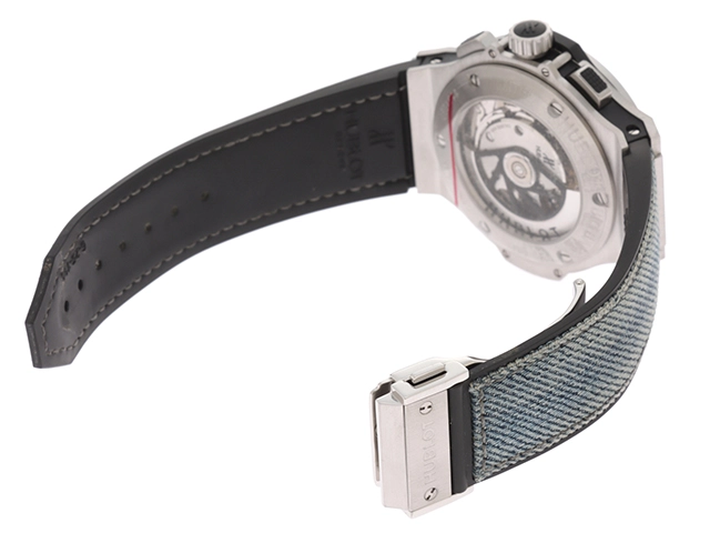 HUBLOT　ウブロ　ビッグバン・ジーンズ　世界限定250本　301.SX.2770.NR.JEANS　SS/デニム/ラバー　自動巻き　メンズ（2147100501858）【200】C