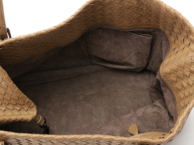 BOTTEGA VENETA チェスタ　トートバッグ　ブラウン　オールレザー BOTTEGA VENETA ボッテガ・ヴェネタ イントレチャート チェスタ
