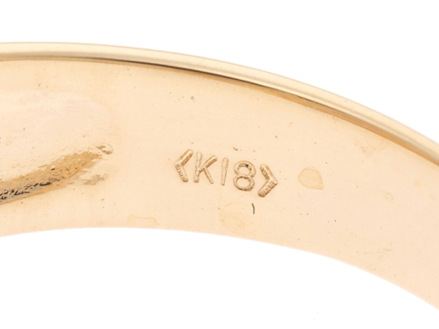 JEWELRY　ジュエリー　 リング　　K18イエローゴールド　　ピンクサファイア/ダイヤモンド0.04 　　3.6g　　#11　　2147100502985【472】H