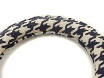 Dior ディオール 千鳥柄 レディーディオール ミディアム ハンドバッグ H0565BZAF M808 ネイビー GP ゴールド金具 2147100503951【471】