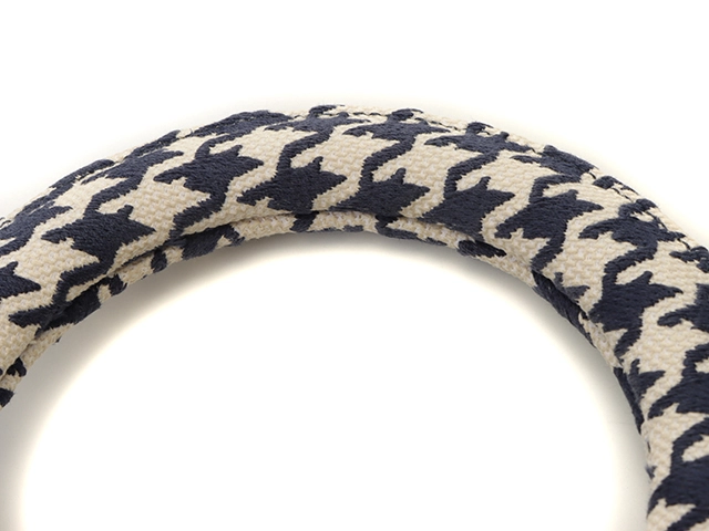 Dior ディオール 千鳥柄 レディーディオール ミディアム ハンドバッグ H0565BZAF M808 ネイビー GP ゴールド金具 2147100503951【471】