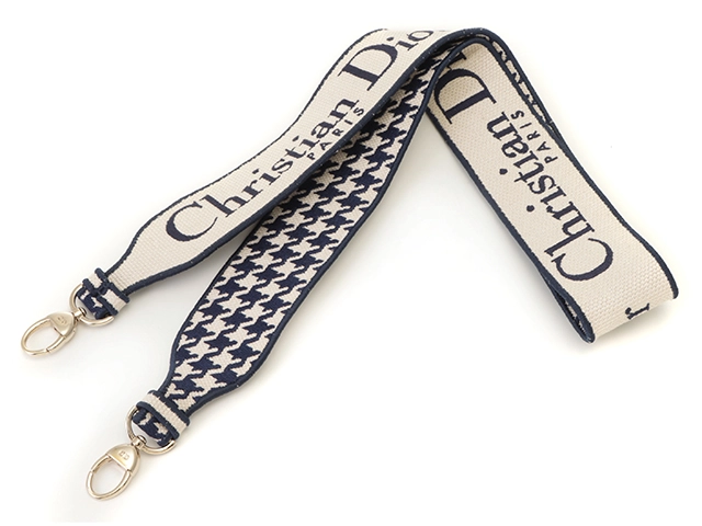 Dior ディオール 千鳥柄 レディーディオール ミディアム ハンドバッグ H0565BZAF M808 ネイビー GP ゴールド金具 2147100503951【471】