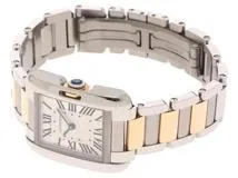 Cartier カルティエ タンクアングレーズＳＭ W5310036 PG/SS クオーツ レディース シルバー【430】2147100504040