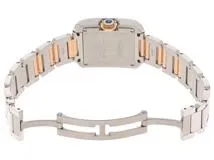 Cartier カルティエ タンクアングレーズＳＭ W5310036 PG/SS クオーツ レディース シルバー【430】2147100504040