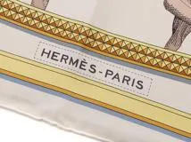HERMES　エルメス　カレ90 GRAND APPARAT クレームスラッシュゴールド／マルチカラー　【471】N