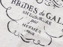 HERMES   エルメス　カレ70 BRIDES de GALA FINESS 　983529S　ホワイト　シルク【431】2147100505030