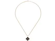 JEWELRY　ジュエリー　ネックレス　K18　オニキス　ダイヤモンド0.005ct　約6.4g　2147100506679【207】