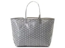 GOYARD ゴヤール サンルイPM グレー PVC レザー【431】2147100506945 の購入なら「質」の大黒屋（公式）