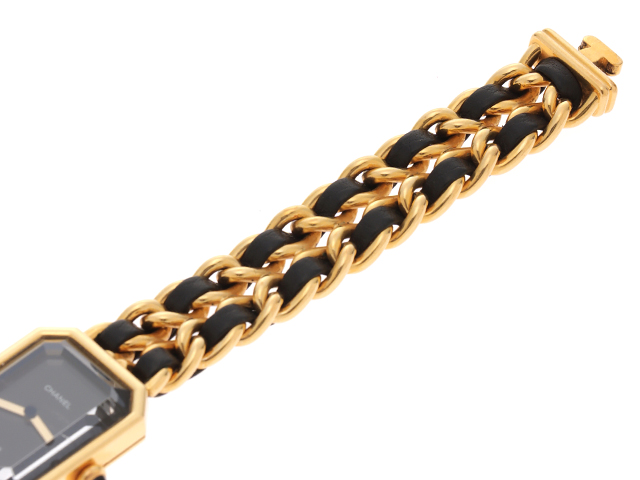 CHANEL シャネル 腕時計 プルミエールL H0001 ゴールドメッキ/革
