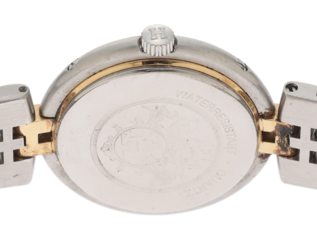 HERMES エルメス プロフィール GP/SS ホワイト文字盤 レディース