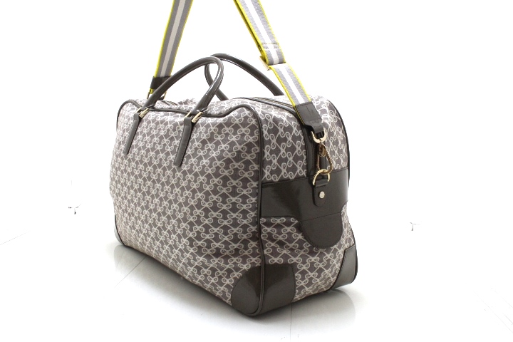 ANYA HINDMARCH アニヤハインドマーチ ボストンバッグ グレー