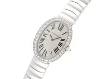 Cartier カルティエ 時計 レディース ベニュワールSM ダイヤベゼル WB520006 シルバー文字盤 WG ホワイトゴールド （2147100511048）【200】T