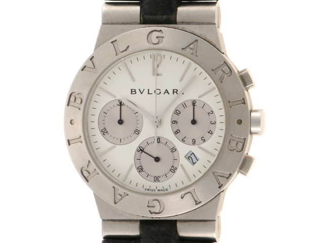 BVLGARI ブルガリ ディアゴノ スポーツクロノグラフ CH35S SS/革 BVLGARI ブルガリ ディアゴノ スポーツクロノグラフ CH35S SS/革
